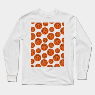 Basketball Pattern Long Sleeve T-Shirt